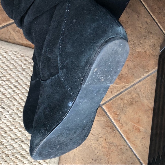 Steve Madden Black Suede Bonanza Boots - Picture 5 of 6